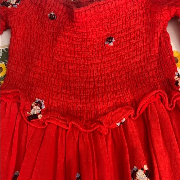 NWT FREE PEOPLE COUNTING DAISIES EMBROIDERED DRESS - Picture 12 of 12